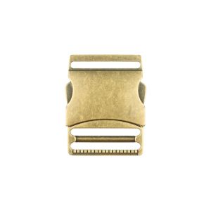 Steckschnalle Metall - 50 mm -altgold 