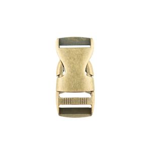 Steckschnalle Metall - 25 mm -altgold 