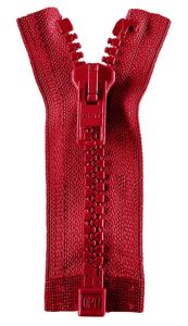 Reißverschluss Opti P60 Werra teilbar 80 cm - rot