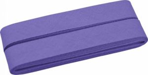 Hochwertiges Schrägband Baumwolle gefalzt 20 mm - 5 Meter Coupon - uni flieder