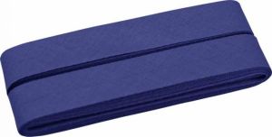 Hochwertiges Schrägband Baumwolle gefalzt 20 mm - 5 Meter Coupon - uni dunkles lila