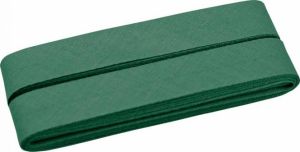 Hochwertiges Schrägband Baumwolle gefalzt 20 mm - 5 Meter Coupon - uni grün