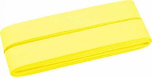 Hochwertiges Schrägband Baumwolle gefalzt 20 mm - 5 Meter Coupon - uni sonnengelb