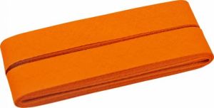 Hochwertiges Schrägband Baumwolle gefalzt 20 mm - 5 Meter Coupon - uni altorange