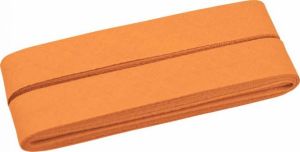 Hochwertiges Schrägband Baumwolle gefalzt 20 mm - 5 Meter Coupon - uni zartes orange