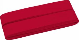 Hochwertiges Schrägband Baumwolle gefalzt 20 mm - 5 Meter Coupon - uni weinrot