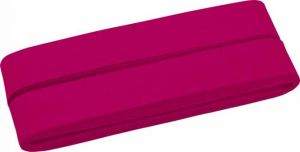 Hochwertiges Schrägband Baumwolle gefalzt 20 mm - 5 Meter Coupon - uni fuchsia