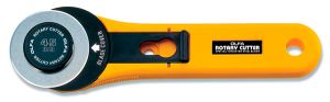 Rollschneider OLFA 45 mm mit Comfort Griff - gelb