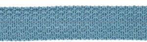 Einfasstresse Wolle 32 mm - Wellenmuster - jeansblau