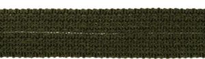 Einfasstresse Wolle 32 mm - Wellenmuster - olive
