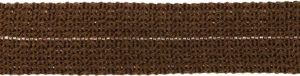 Einfasstresse Wolle 32 mm - Wellenmuster - braun