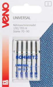 Nähmaschinennadeln Universal 130/705 Stärke 70-90 - 5 Stück