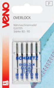 VENO Nähmaschinennadeln Overlock ELX705 80-90 - 5 Stück