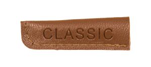 Kordelenden Lederimitat Classic klein - braun