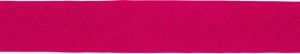 Hochwertiges Schrägband Baumwolle gefalzt 20 mm - uni fuchsia