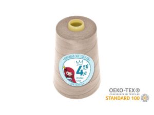 Nähgarn Overlock XXL - Ökotex 100 - Lauflänge 4570m (5000Y) - uni dunkles porzellan
