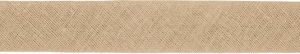 Hochwertiges Schrägband Baumwolle gefalzt 20 mm - uni helles khaki