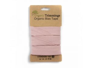Jersey Organic Cotton Schrägband/Einfassband gefalzt 20 mm Breit x 3 Meter Coupon - uni nude