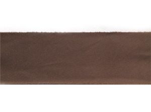 Satin Schrägband ungefalzt 35mm leicht glänzend braun
