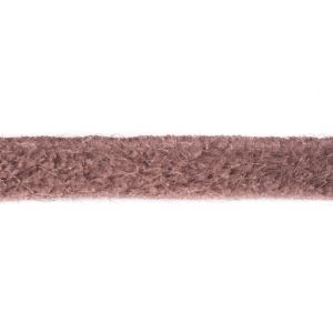 Plüschborde mit Zottelfäden ca. 38 mm - uni taupe