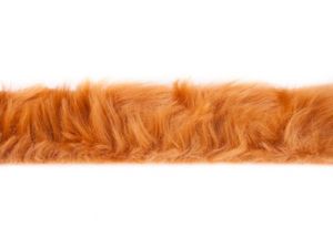 Pelzimitatband/Borte ca. 4 cm breit - uni cognac