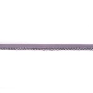 Einfassband Popeline ca. 15 mm mit Spitzenborde - uni dunkles grau