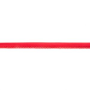 Einfassband Popeline ca. 15 mm mit Spitzenborde - uni rot
