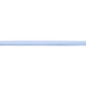 Einfassband Popeline ca. 15 mm mit Spitzenborde - uni wolkenblau