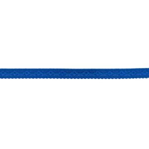 Elastisches Einfassband/Falzgummi  bestickt - kobalt