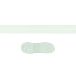 Schrägband/Einfassband Baumwolle gefalzt 20 mm - 3 m Coupon - uni weiß