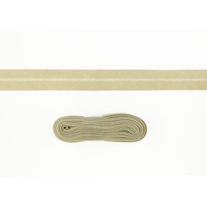 Schrägband/Einfassband Baumwolle gefalzt 20 mm - 3 m Coupon - uni sand