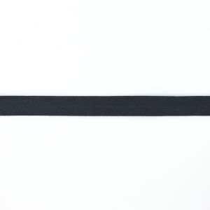 Einfassband Musselin Baumwolle gefalzt 20 mm - uni dunkles grau