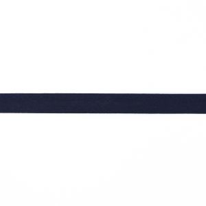 Einfassband Musselin Baumwolle gefalzt 20 mm - uni marine