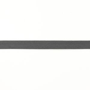 Einfassband Musselin Baumwolle gefalzt 20 mm - uni mittelgrau