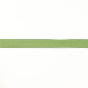 Einfassband Musselin Baumwolle gefalzt 20 mm - uni grün
