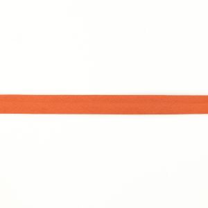Einfassband Musselin Baumwolle gefalzt 20 mm - uni aprikose