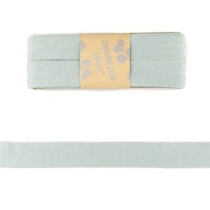 Jersey Viskose Schrägband/Einfassband gefalzt 20 mm x 3 m Coupon - uni mint