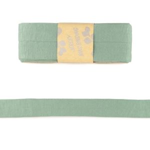 Jersey Viskose Schrägband/Einfassband gefalzt 20 mm x 3 m Coupon - uni altmint