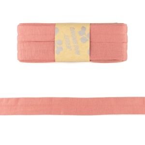 Jersey Viskose Schrägband/Einfassband gefalzt 20 mm x 3 m Coupon - uni aprikose