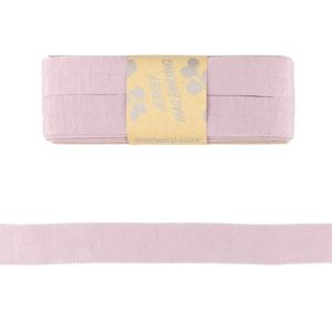 Jersey Viskose Schrägband/Einfassband gefalzt 20 mm x 3 m Coupon - uni pastellrosa