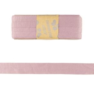 Jersey Viskose Schrägband/Einfassband gefalzt 20 mm x 3 m Coupon - uni helles altrosa