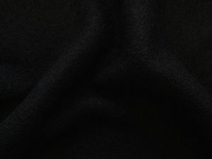 Wollwalk Mantelstoff Swafing Naomi - uni schwarz