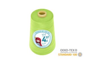 Nähgarn Overlock XXL - Ökotex 100 - Lauflänge 4570m (5000Y) - uni leuchtendes neongelb