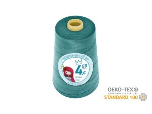 Nähgarn Overlock XXL - Ökotex 100 - Lauflänge 4570m (5000Y) - uni smaragdgrün