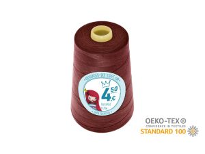 Nähgarn Overlock XXL - Ökotex 100 - Lauflänge 4570m (5000Y) - uni mahagoni