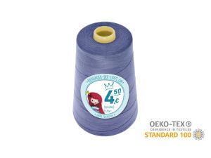 Nähgarn Overlock XXL - Ökotex 100 - Lauflänge 4570m (5000Y) - uni purpur denim