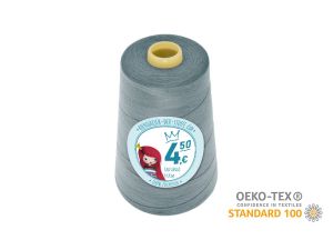 Nähgarn Overlock XXL - Ökotex 100 - Lauflänge 4570m (5000Y) - uni silberblau