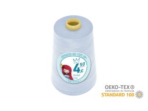 Nähgarn Overlock XXL - Ökotex 100 - Lauflänge 4570m (5000Y) - uni pastellblau