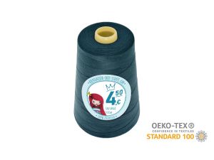 Nähgarn Overlock XXL - Ökotex 100 - Lauflänge 4570m (5000Y) - uni dunkelmarinegrün