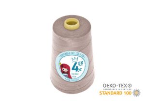 Nähgarn Overlock XXL - Ökotex 100 - Lauflänge 4570m (5000Y) - uni pastellbeige